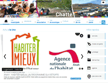 Tablet Screenshot of commune-chatte.fr